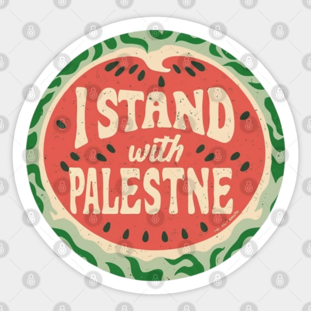 I stand with palestine Sticker by Aldrvnd